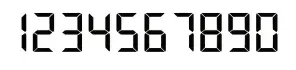 Um relógio digital utiliza os seguintes numerais para representar um determinado horário: