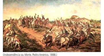 Observe abaixo duas pinturas históricas oitocentistas que se tornaram cânones visuais da História do Brasil, e que são acionadas, por exemplo, nas comemorações do Bicentenário da Independência 